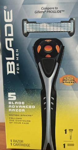 2 pack CVS Blade for Men 5 Blade Advanced Razor + Cartridge w/ Motion Sphere