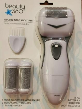 Beauty 360 Electric Foot Smoother Gently Smoothes Callused Skin