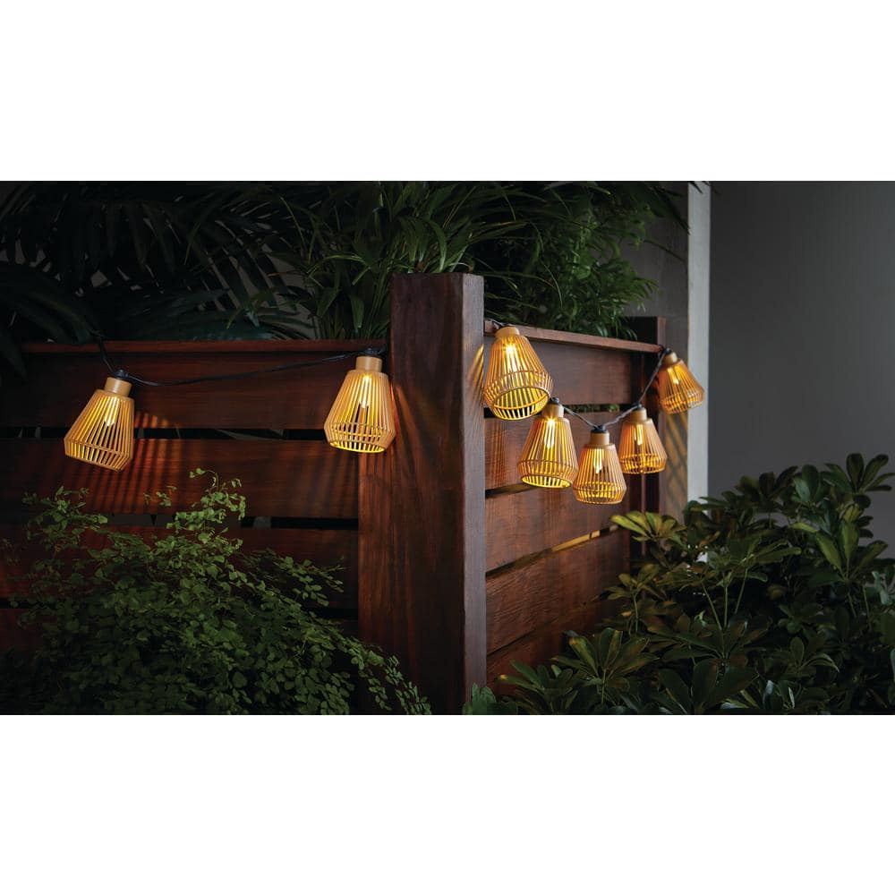 10-Heads 11 ft. Outdoor/Indoor Plug-In LED Lantern String Light