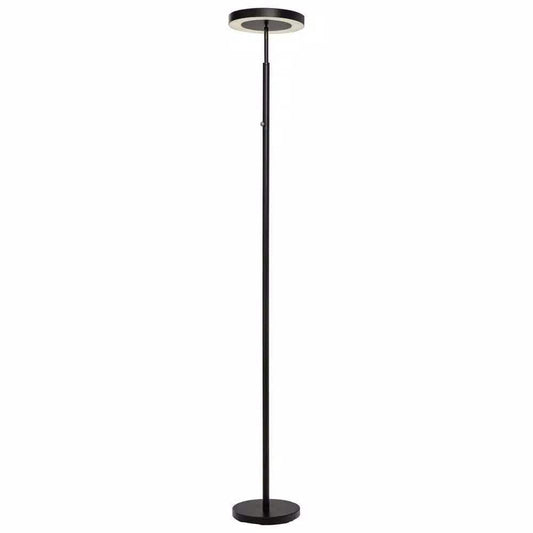 71.65 in. Black LED Floor Lamp