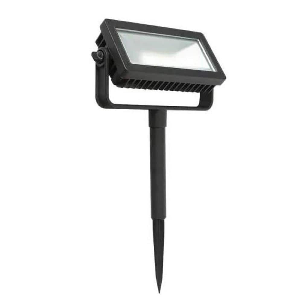 Hampton Bay Low Voltage Black Outdoor Integrated LED Landscape Flood Light with 3 Levels of Intensity