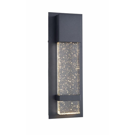 Caroline Black LED Outdoor Wall Lantern Sconce Light