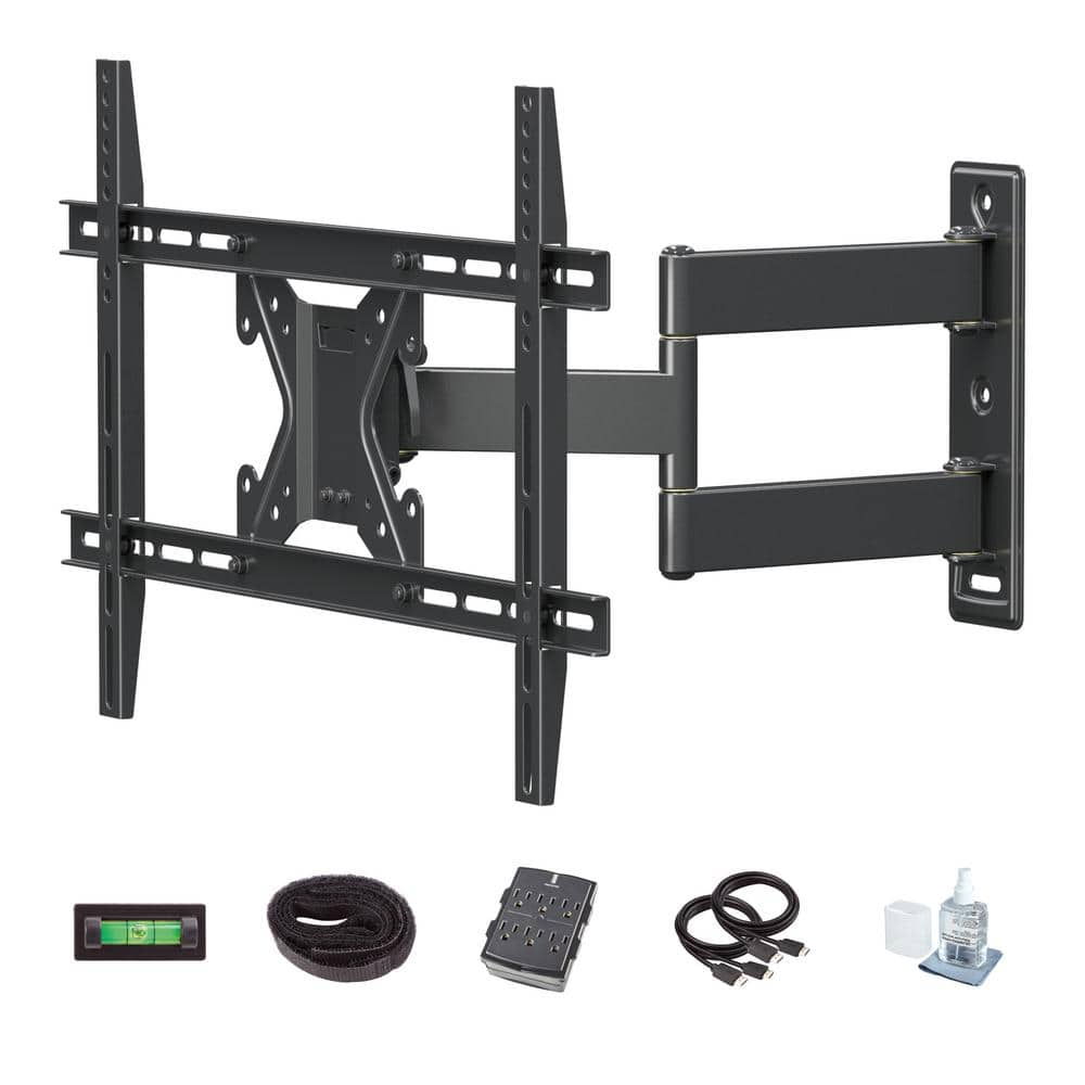 Commercial Electric 26 in. to 70 in. Full Motion TV Wall Mount Kit for TVs, Black