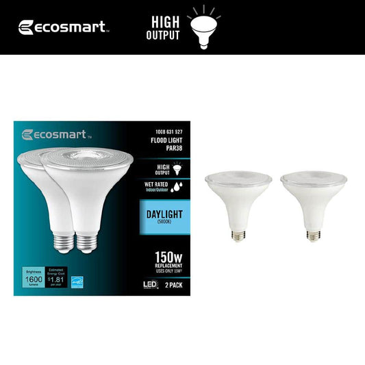 EcoSmart 150-Watt Dimmable LED Light Bulb (2-Pack)