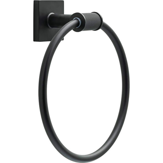 Delta AVE46-MB Averland Bath Towel Ring Matte Black Finish