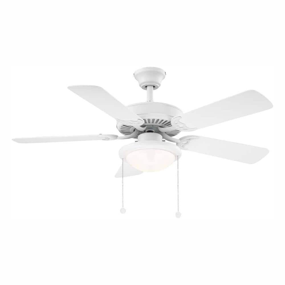 Trice 44 in. LED Matte White Ceiling Fan