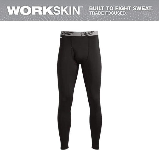 Milwaukee Men's Medium Black WORKSKIN Base Layer Pants