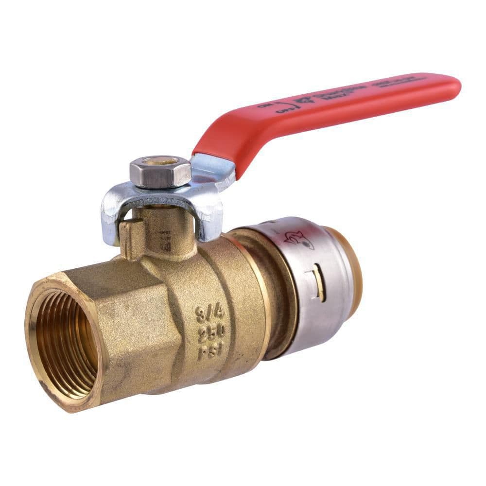 Cash Acme - Sharkbite UR22186 0.75 in. SB x 0.75 FNPT Ball Valve Bulk