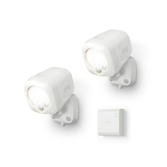 Ring Smart Lighting Spotlight 2-Pack + Bridge | White (Blanco)