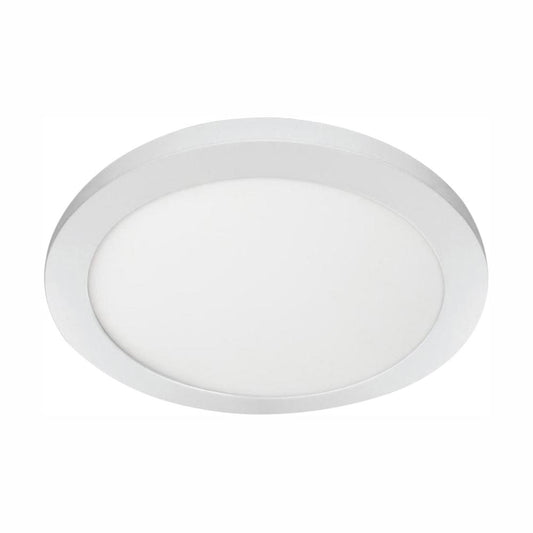 Commercial Electric 11 in. 12.5-Watt Dimmable White Integrated LED Edge-Lit Round Flat Panel Flush Mount Ceiling Light Color Changing